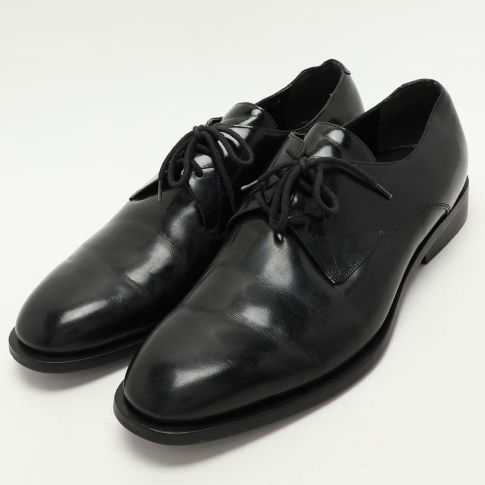 Balenciaga Black Leather Lace Up Derby Size 44 - Picture 2 of 7